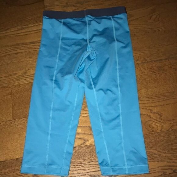 Nike x sacai Pro Women's Blue Green Dri-Fit Capri Leggings Size Small - Picture 5 of 6